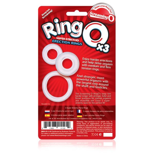 Screaming O RingO's x3 (Clear) - Image 2