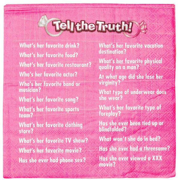 Bride to Be Trivia Napkins - Image 3