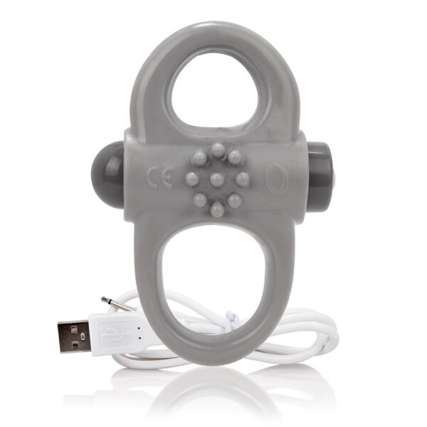 Screaming O Charged Yoga Vibrating Cock Ring - Grey - Image 2