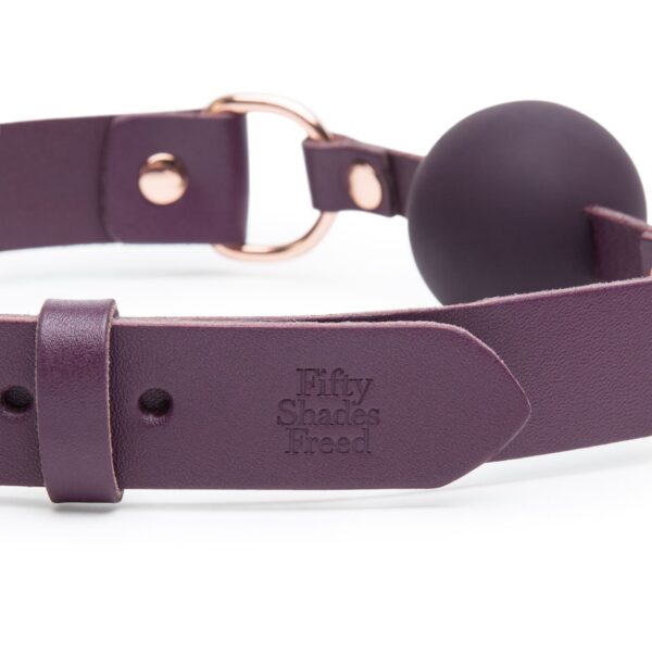 Fifty Shades Freed Cherished Collection Leather Ball Gag - Image 3