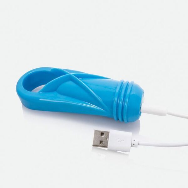 Screaming O Charged OYeah! Plus Rechargeable Vibe Ring - Blue - Image 2