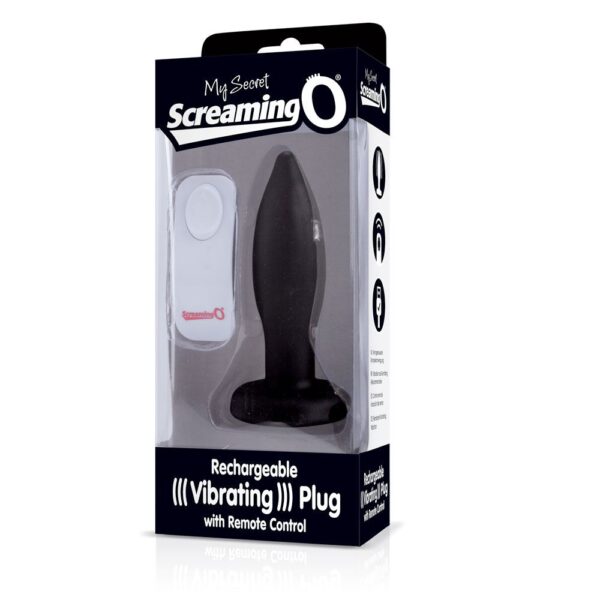 My Secret Screaming O Rechargeable Remote Control Vibrating Plug - Black - Image 2