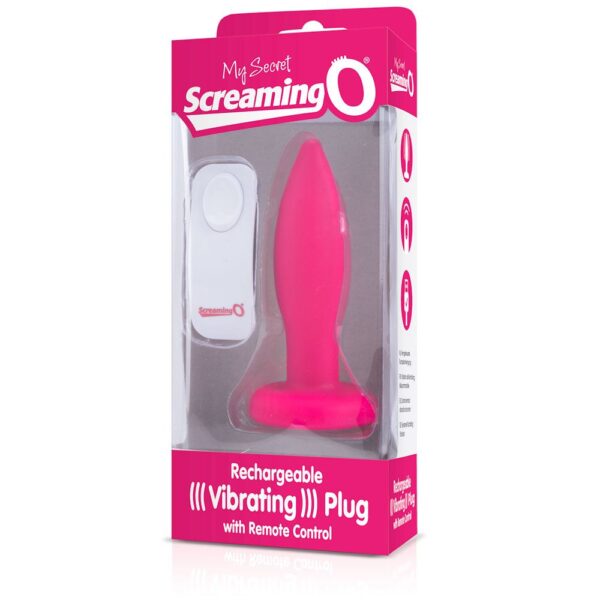 My Secret Screaming O Rechargeable Remote Control Vibrating Plug - Pink - Image 2