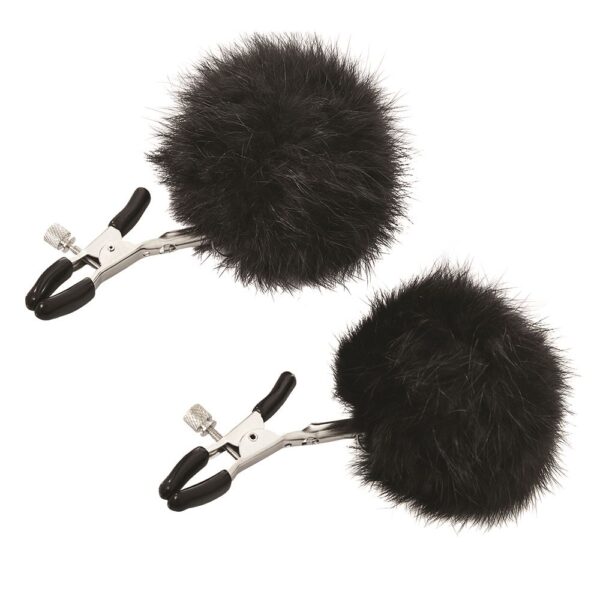 Sincerely Fur Nipple Clips - Black - Image 2