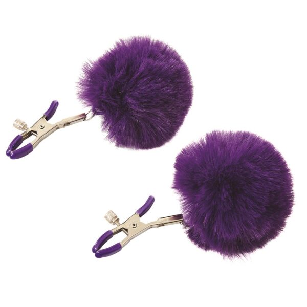 Sincerely Fur Nipple Clips - Purple - Image 2