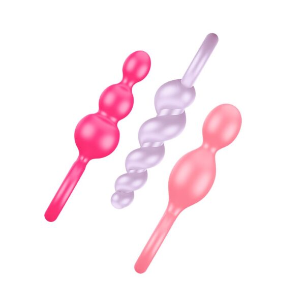Satisfyer Plugs - Coloured (Pink  Purple & Red) (Booty Call - Coloured set of 3) - Image 3