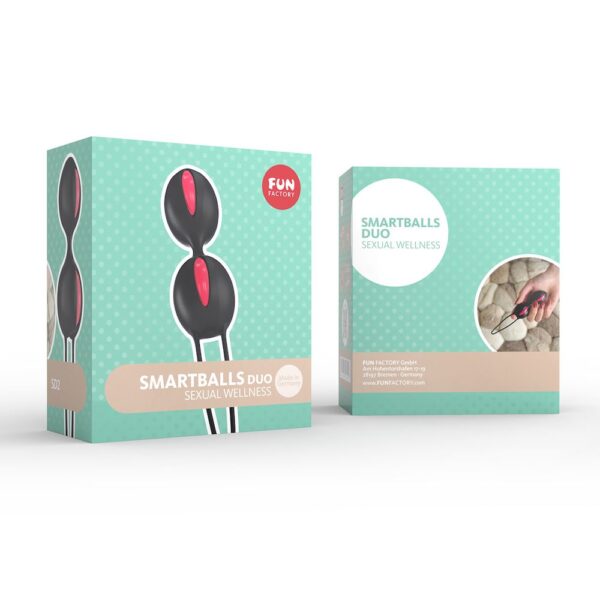 Fun Factory Smartballs Duo - White/Grape - Kegel Ball - Image 3