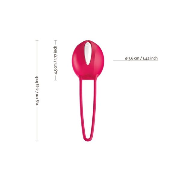 Fun Factory Smartball Uno - White/Grape - Kegel Ball - Image 2