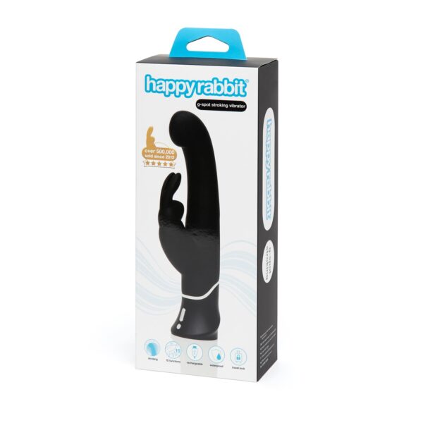 Happy Rabbit G-Spot Stroker Rabbit Vibrator Black - Image 2