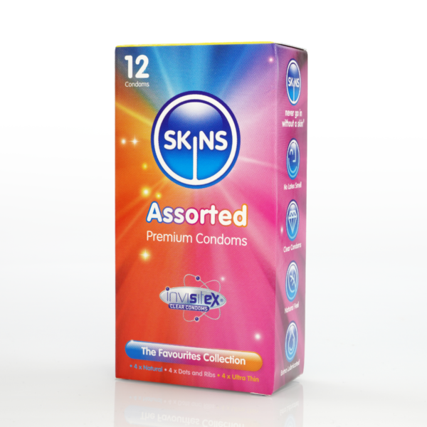 Skins Condoms Assorted 12 Pack -  - D&R  NAT  UT - Image 2