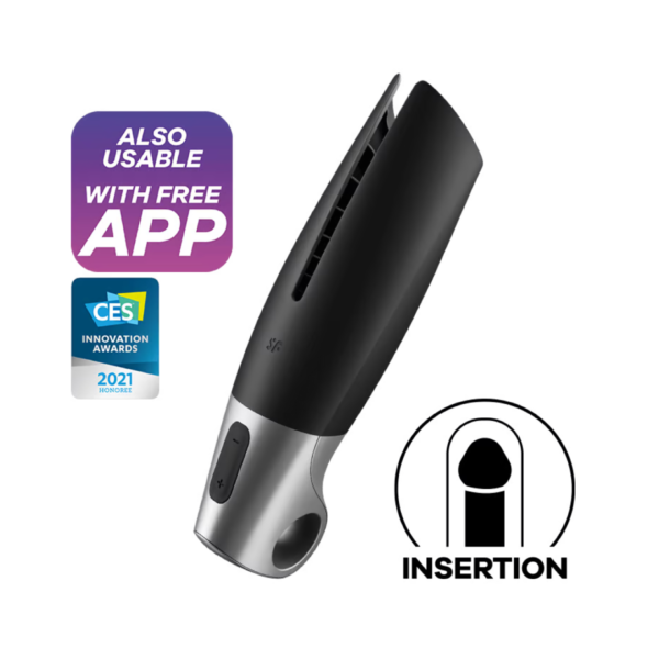Satisfyer Power Masturbator - Black - Image 4