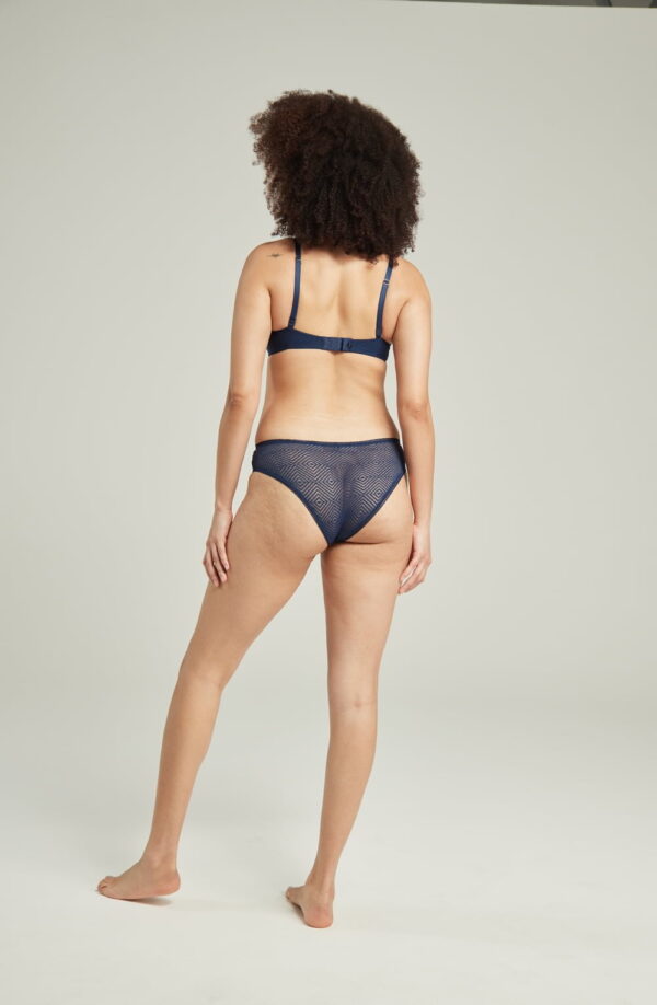 The Sheer Deco High Leg Brief Black - Image 15