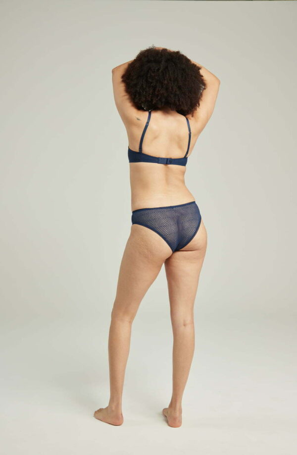 The Sheer Deco Lift Balcony Bra Navy Up to GG Cup - Image 5