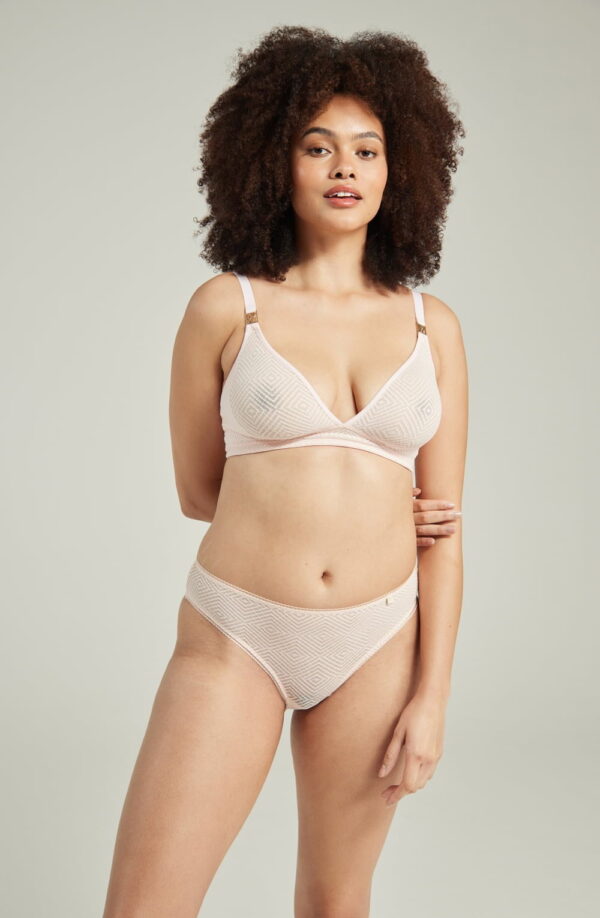 The Sheer Deco High Leg Brief Black - Image 8