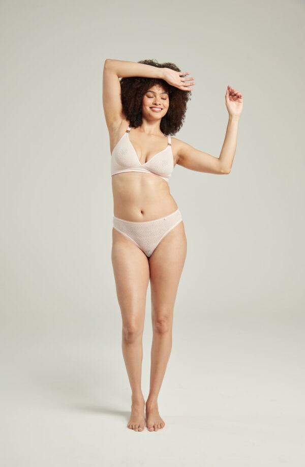 The Sheer Deco High Leg Brief Black - Image 9