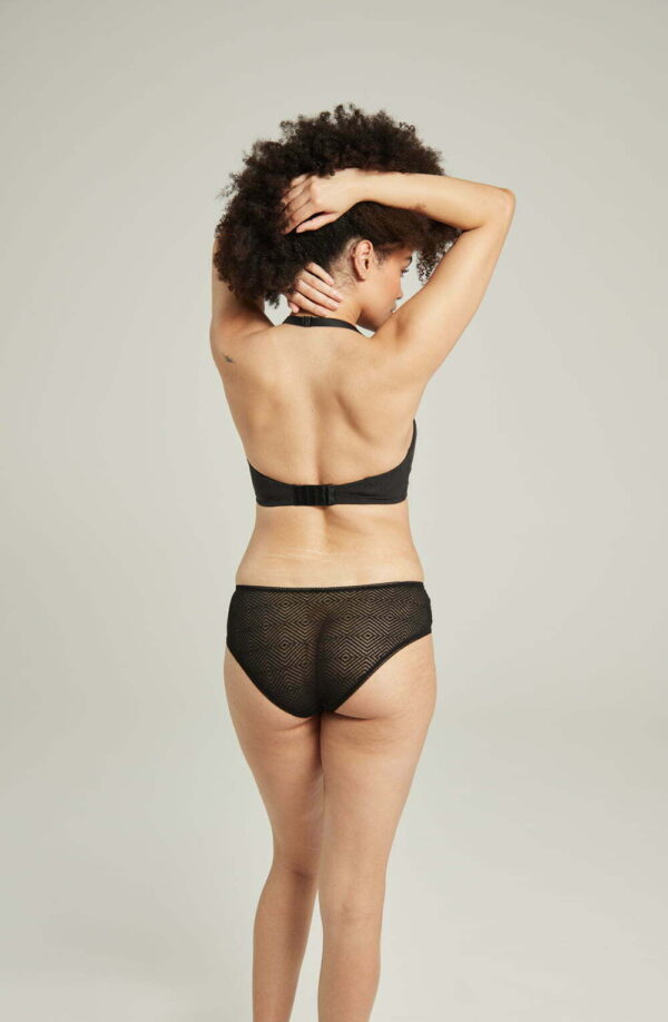 The Sheer Deco Hipster Brief Black - Image 2