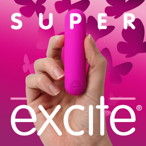 Skins Super Excite Rechargeable Pink Bullet - 10 Functions - Image 4
