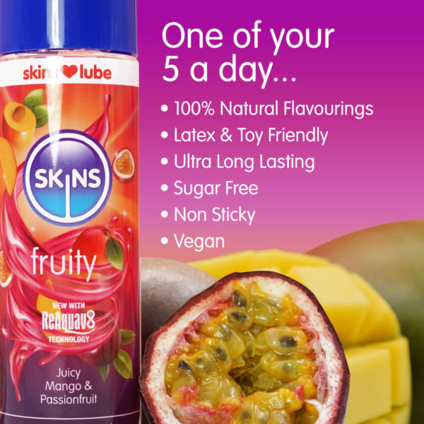 Skins Mango & Passionfruit Water Based Lubricant - 5ml Foil - Image 4