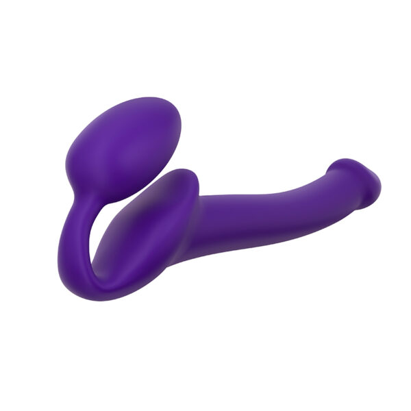 Strap On Me - Semi-Realistic Bendable Strap-On Purple - S - Image 2