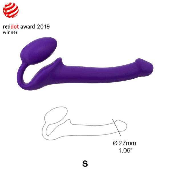 Strap On Me - Semi-Realistic Bendable Strap-On Purple - S - Image 3