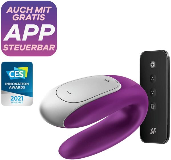 Satisfyer App Enabled Double Fun - Violet - Image 4