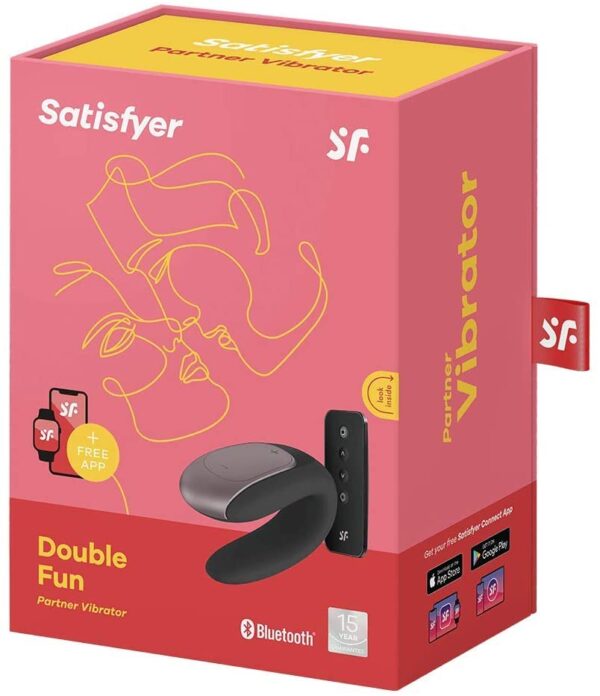 Satisfyer App Enabled Double Fun - Black - Image 4