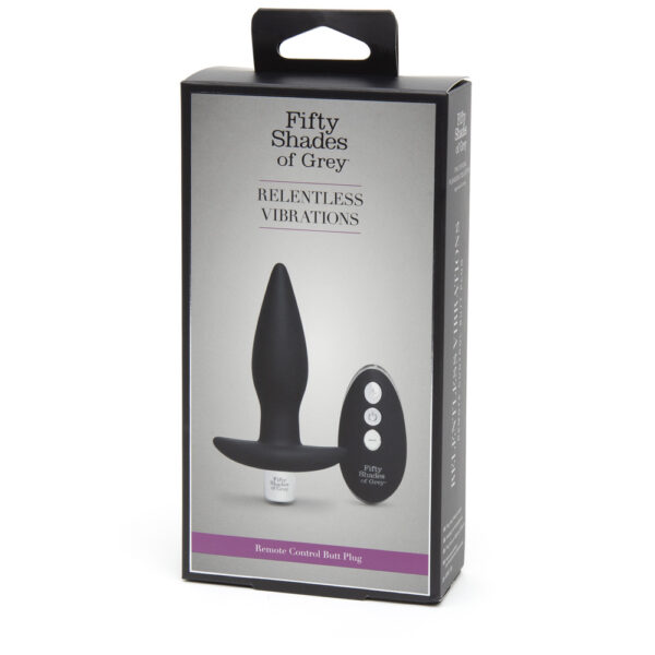 Fifty Shades of Grey Relentless Vibrations Remote Control Butt Plug - Image 4