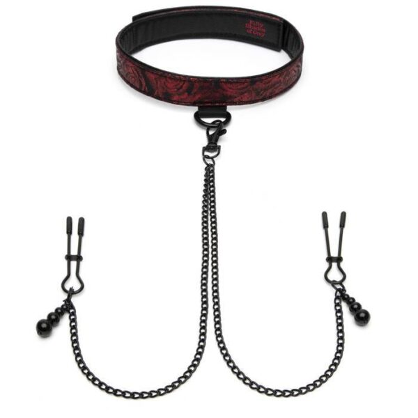 Fifty Shades of Grey Sweet Anticipation Collar Nipple Clamps - Image 2