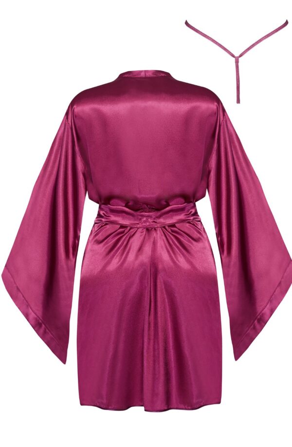 Beauty Night BN6663 Samira Peignoir Burgundy - Image 8