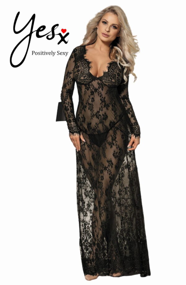 YesX YX826 Long Gown & Thong - Image 10