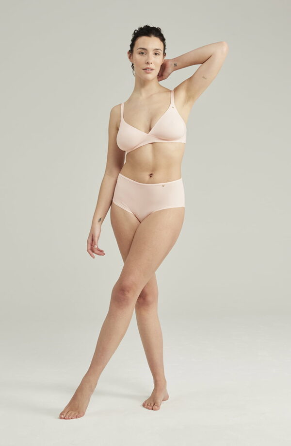 The Second Skin Stretch High Waist Brief Blush Pink - Image 7