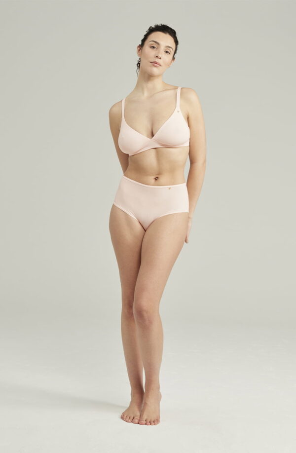 The Second Skin Stretch High Waist Brief Blush Pink - Image 5