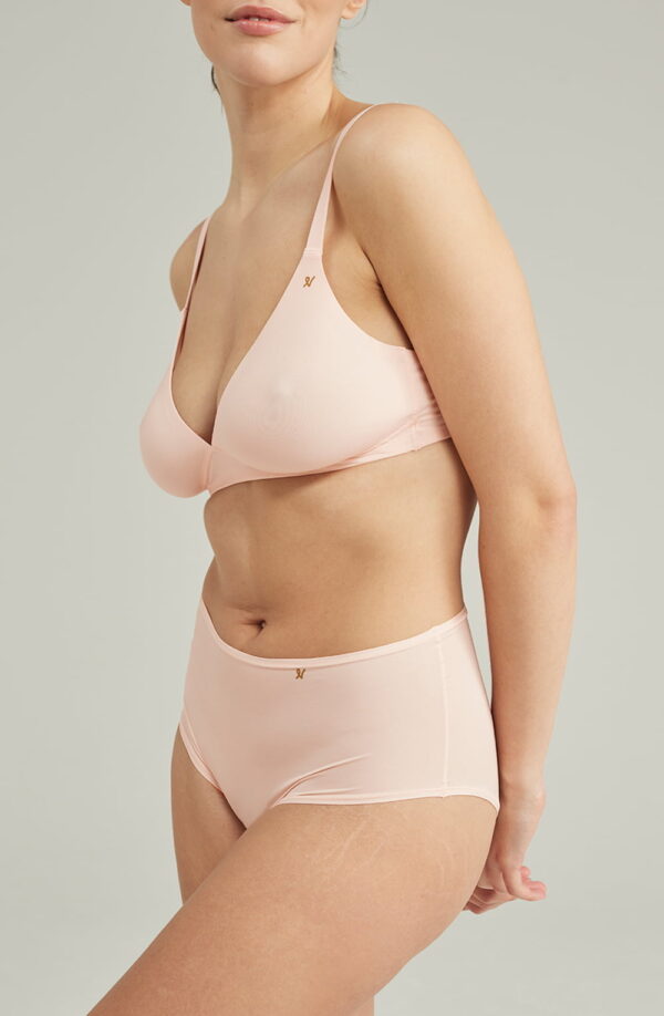 The Second Skin Stretch High Waist Brief Blush Pink - Image 6