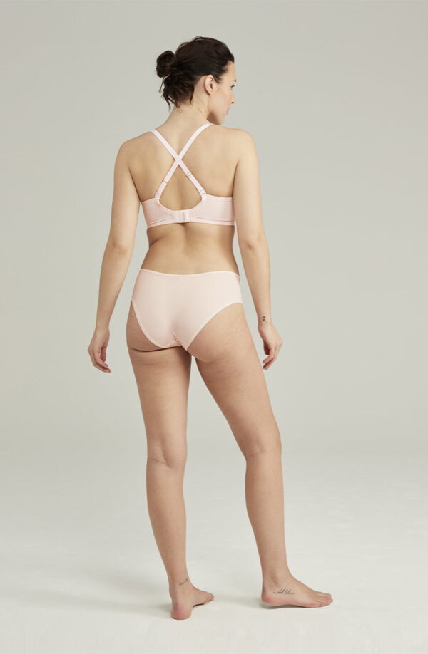The Second Skin Stretch Mid Rise Waist Brief Blush Pink - Image 3