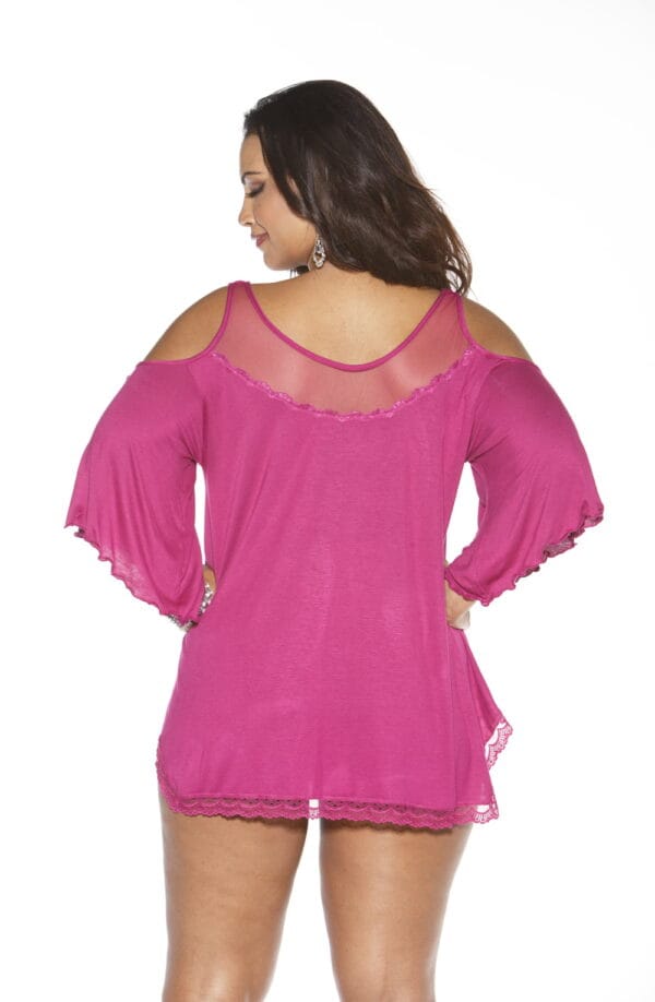 Shirley of Hollywood X3257 Sleepshirt Magenta - Image 2