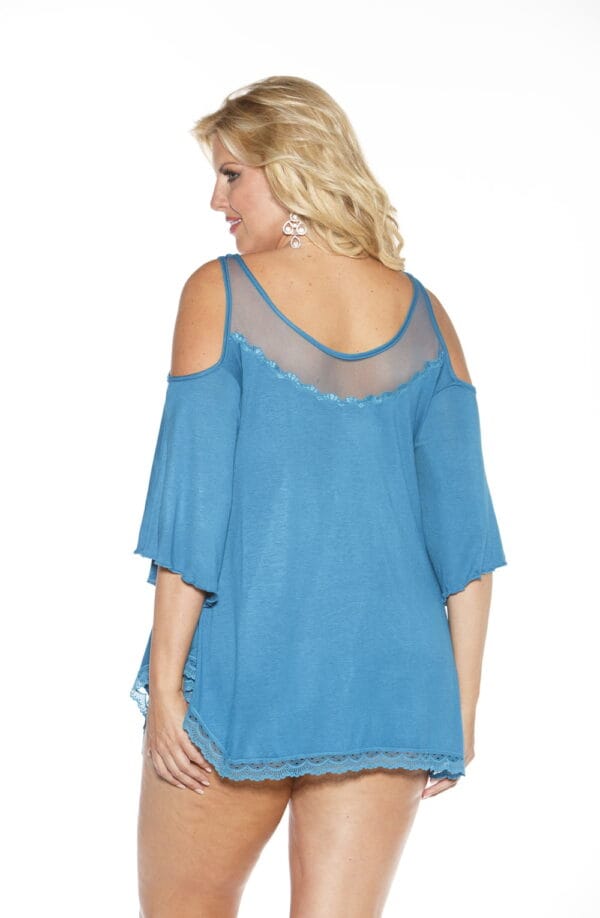 Shirley of Hollywood X3257 Sleepshirt Sapphire - Image 2