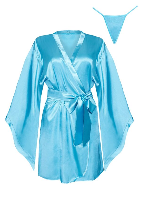 Beauty Night BN6666 Samira Peignoir Turquoise - Image 2