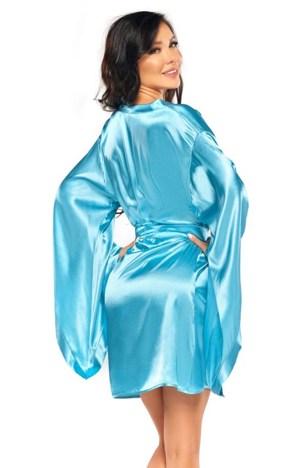 Beauty Night BN6666 Samira Peignoir Turquoise - Image 7