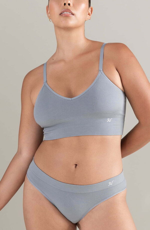 The TENCEL™ Seamless Bralette Storm Grey - Image 2