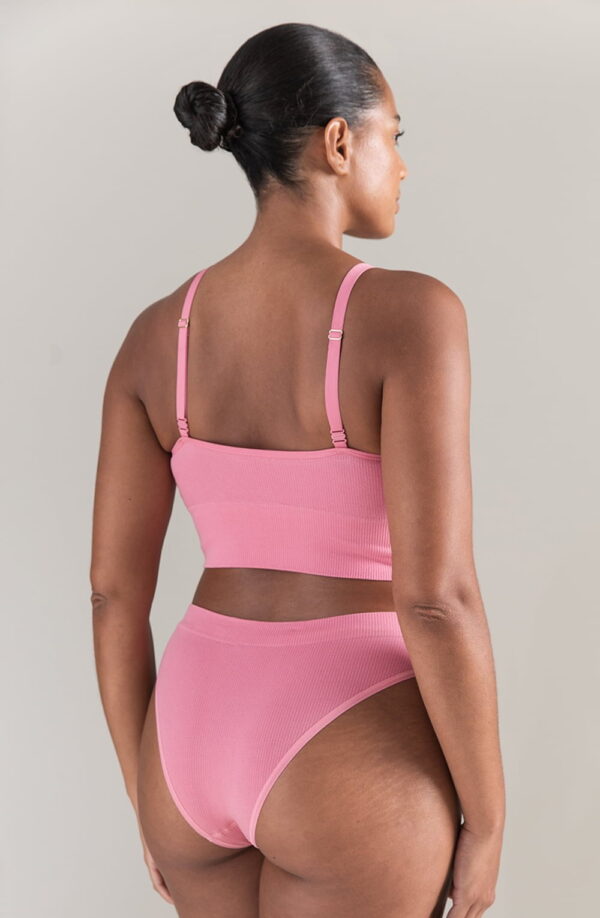 The TENCEL™ Seamless Bralette Rose Pink - Image 4