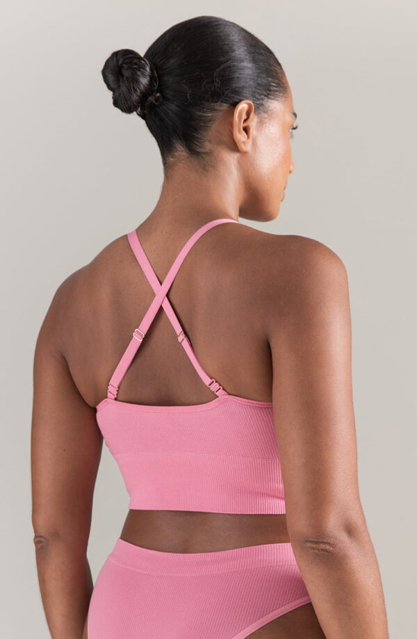 The TENCEL™ Seamless Bralette Rose Pink - Image 5