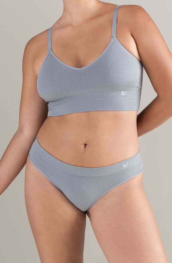The TENCEL™ High Leg Brief Storm Grey - Image 3
