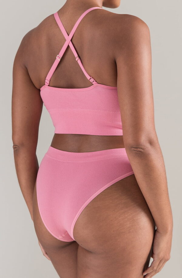 The TENCEL™ High Leg Brief Rose Pink - Image 4