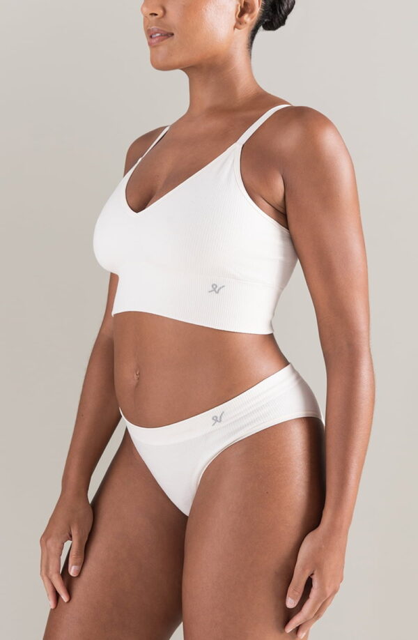 The TENCEL™ High Leg Brief White Sand - Image 4