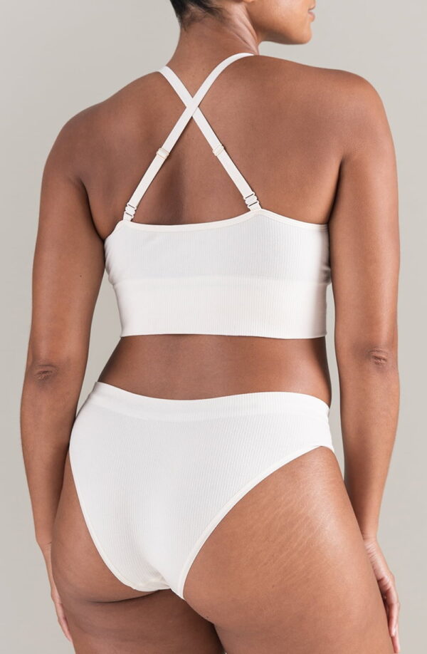 The TENCEL™ High Leg Brief White Sand - Image 5