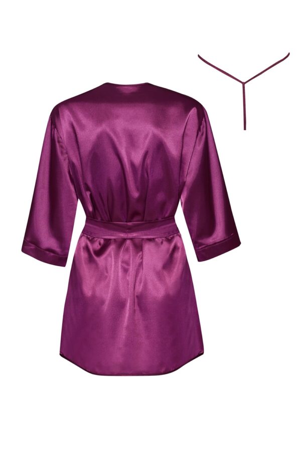 Beauty Night BN6673 Peignoir Burgundy - Image 4