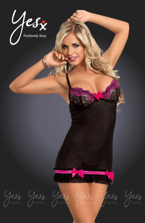 YesX YX673 Dress Rose/Black - Image 5