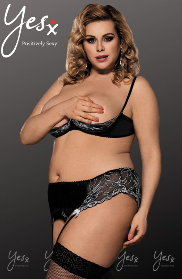 YesX YX825Q Bra Set Black - Image 3