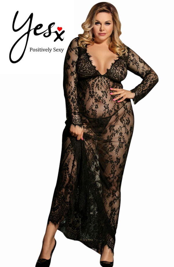 YesX YX826 Long Gown & Thong - Image 13