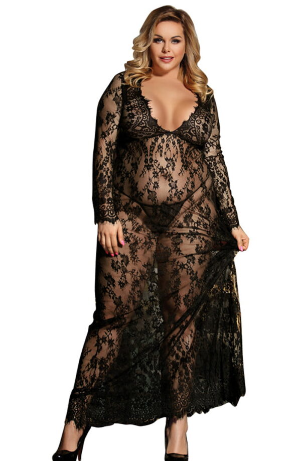 YesX YX826Q Long Gown & Thong - Image 5
